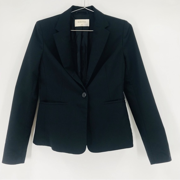Babaton Jackets & Blazers - Babaton Atelier One Button Blazer Black Size 00